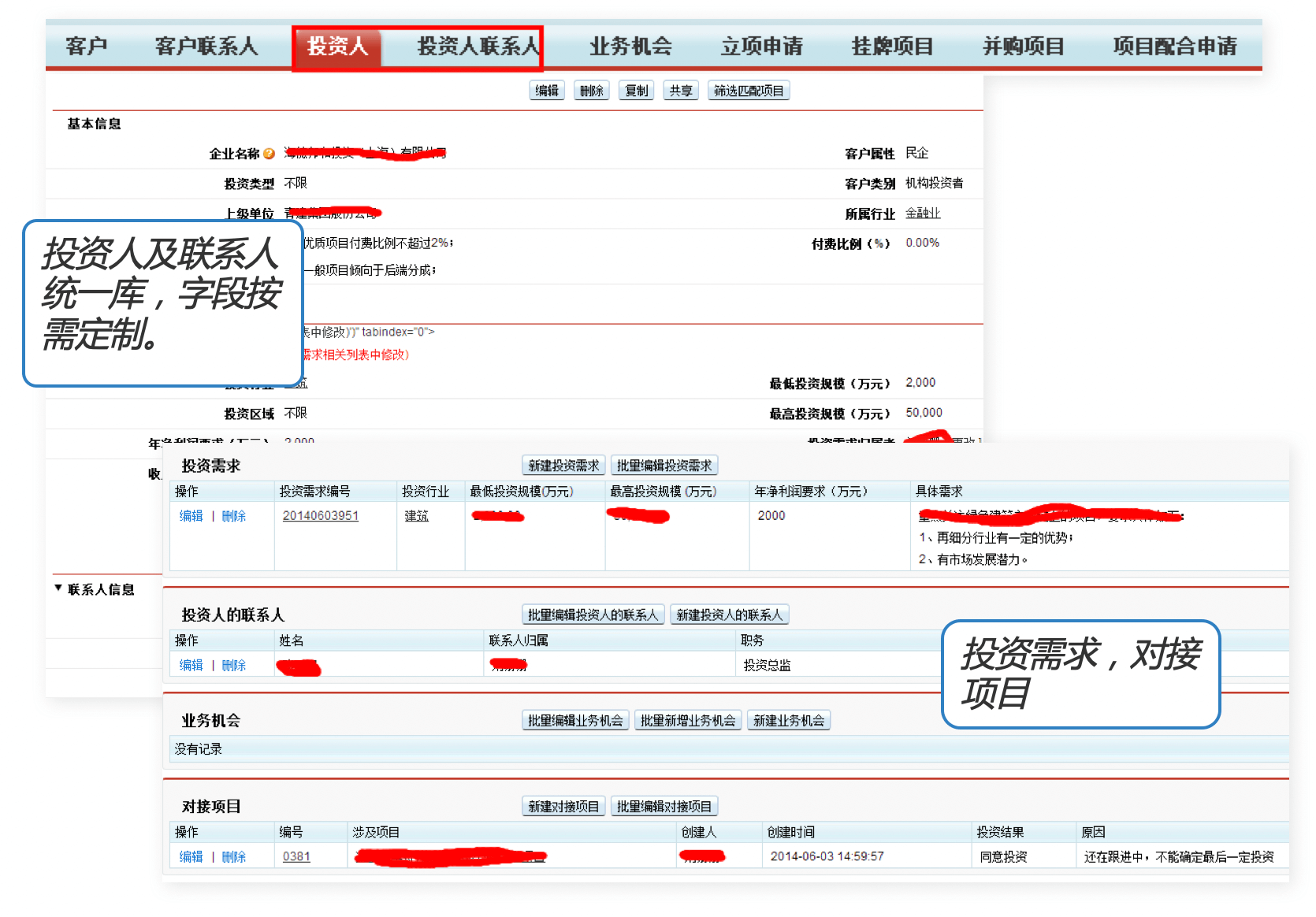 资产管理｜金融行业CRM解决方案示意图